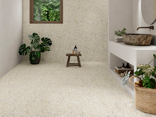 TRIP Piedra Enmallada MINIPEBBLESBL Blanco 30 X 30