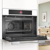 BOSCH HORNO COMPACTO CON MICROONDAS 60X45 BLANCO CMG7241W1