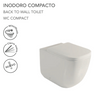 Fossil Natura Zen Inodoro Compacto 5124 Blanco Mate