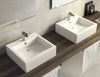 Fossil Natura Duna Lavabo Sobre Encimera 191 Blanco Brillo