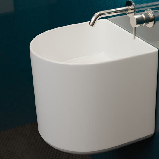 Fossil Natura Uriel Lavabo Suspendido 4374 Blanco Brillo