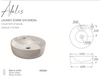 Fossil Natura Adalis Lavabo Sobre Encimera 368 Blanco Brillo