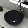 Fossil Natura Aika Lavabo Sobre Encimera 375 Negro Brillo