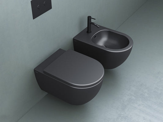 SANYCCES Arc Bidet Suspendido BDM50154BM Negro Mate