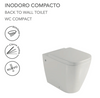 Fossil Natura Atlas Inodoro Compacto 5164 Blanco Brillo