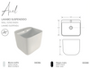 Fossil Natura Axel Lavabo Suspendido 4386 Blanco Brillo