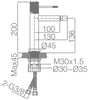 IMEX LINE BDD038-2NQ Níquel Cepillado