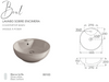 Fossil Natura Bowl Lavabo Sobre Encimera 183 Blanco Brillo