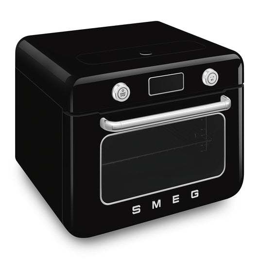SMEG Horno sobre encimera 50`Style  COF01BLEU Negro Brillo