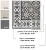 MAINZU Normandy Centro PT03778 Black 20 X 20
