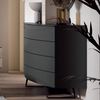 RODRI DESIGN DINÁMIKA CURVO TV Stand/2D+4P/240/Black Wood/Metal Legs