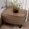RODRI DESIGN DINÁMIKA CURVO TV Stand/2D+4P/240/Black Wood/Metal Legs