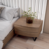 RODRI DESIGN DINÁMIKA CURVO TV Stand/2D+4P/240/Black Wood/Metal Legs
