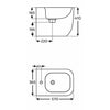 Fossil Natura Zen Bidet a Suelo 5150 Negro Mate