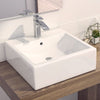 Fossil Natura Dama Lavabo Sobre Encimera 355 Blanco Brillo