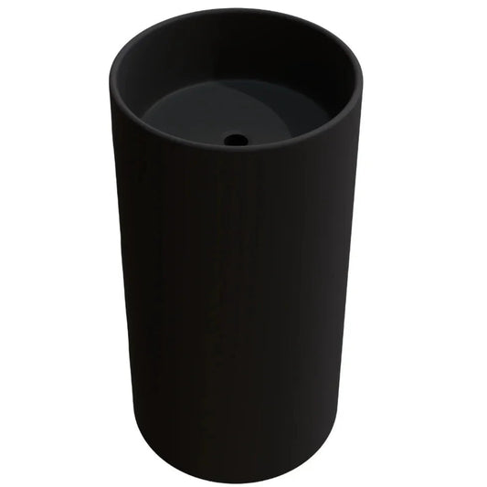 Fossil Natura Líjar Lavabo con Pedestal 4793 Negro Mate