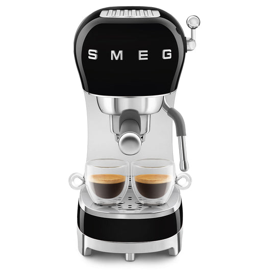 SMEG Espresso Machine 50'Style ECF02BLEU Glossy Black
