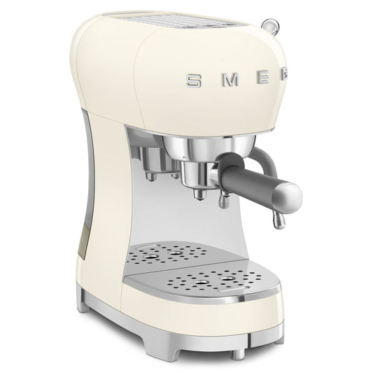 SMEG Espresso Coffee Maker 50`Style ECF02CREU Cream Gloss