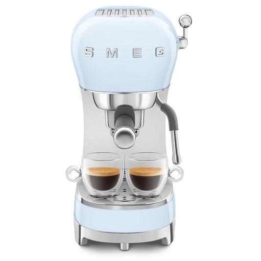 SMEG Espresso Machine 50'Style ECF02PBEU Glossy Blue