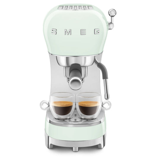SMEG Espresso Machine 50'Style ECF02PGEU Aqua Green Gloss
