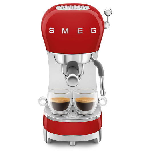 SMEG Espresso Machine 50'Style ECF02RDEU Glossy Red