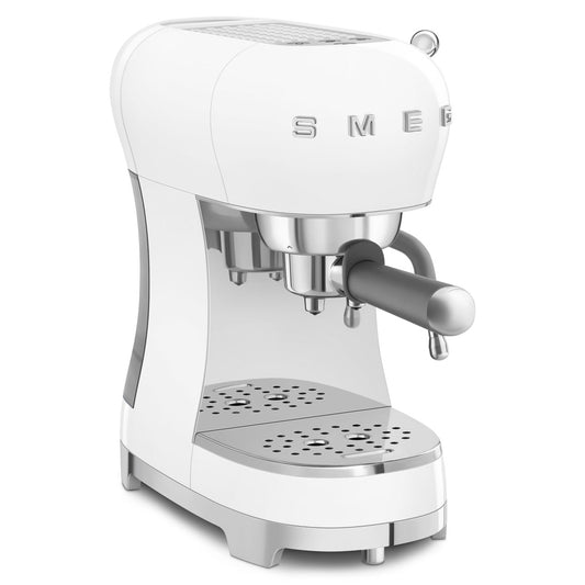 SMEG Espresso Machine 50'Style ECF02WHEU Glossy White