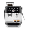 SMEG Espresso Machine 50'Style EGF03BLEU Glossy Black