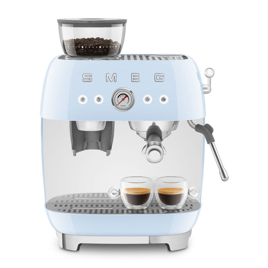 SMEG Espresso Machine 50'Style EGF03PBEU Glossy Blue