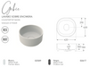 Fossil Natura Gobie Lavabo Sobre Encimera 2589 Blanco Mate
