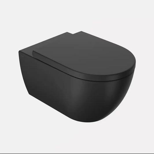 SANYCCES Arc Inodoro Suspendido WCM50154BM Negro Mate