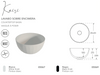 Fossil Natura Kairi Lavabo Sobre Encimera 5069 Negro Mate