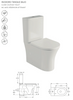 Fossil Natura Leto 6456 Toilet and Cistern Pack Glossy White
