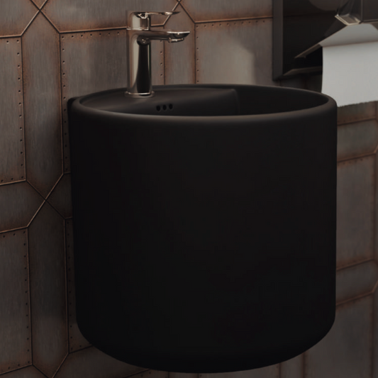 Fossil Natura Levi Lavabo Suspendido 4384 Negro Mate