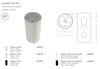 Fossil Natura Líjar Lavabo con Pedestal 4794 Negro Mate Marmolado