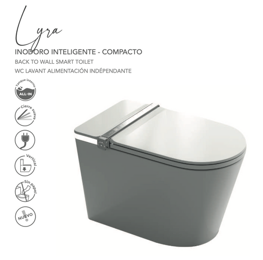 Fossil Natura Lyra Inteligente Inodoro Compacto 4808 Blanco Brillo