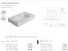 Fossil Natura Malik Lavabo Suspendido 2598 Blanco Mate