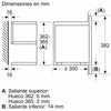 BOSCH MICROONDAS INTEGRABLE NEGRO 60X45 BFL7221B1 (IZQ)
