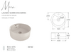 Fossil Natura Moon Lavabo Sobre Encimera 182 Blanco Brillo