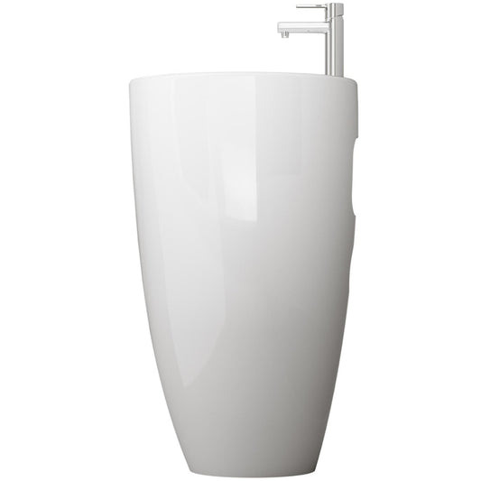 Fossil Natura Bolonia Lavabo con Pedestal 470 Blanco Brillo