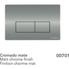 Fossil Natura Texas 701 Matte Chrome Stainless Steel Push Button