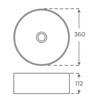 Fossil Natura Queen Crystal Countertop Sink 3799 Clear
