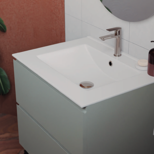 Fossil Natura Qoor Lavabo Sobre Mueble 169 Blanco Brillo