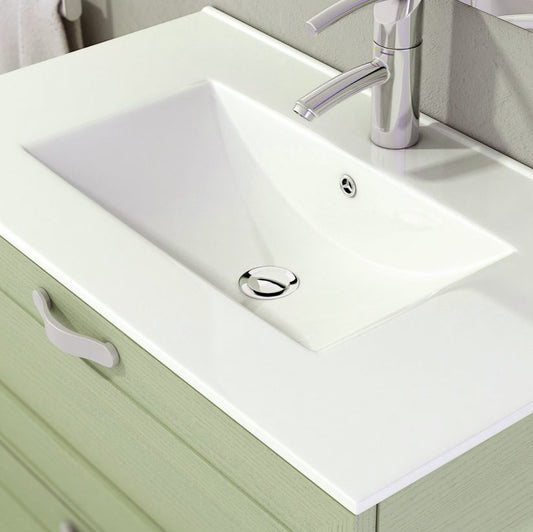 Fossil Natura Qoor Lavabo Sobre Mueble 170 Blanco Brillo