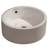 Fossil Natura Round Lavabo Sobre Encimera 181 Blanco Brillo