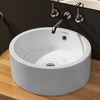 Fossil Natura Round Lavabo Sobre Encimera 181 Blanco Brillo