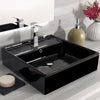 Fossil Natura Square Lavabo Sobre Encimera 374 Negro Brillo