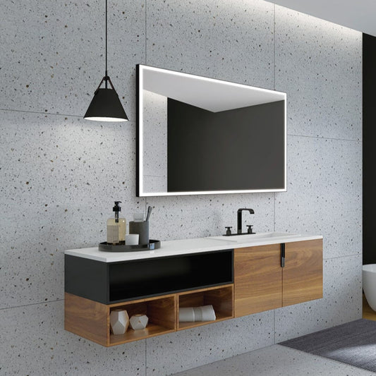 LEDIMEX SUIZA SUIZ01014060 NEGRO MATE 140 X 60
