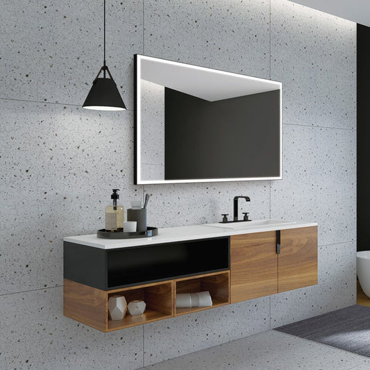 LEDIMEX SUIZA SUIZ010140NG NEGRO MATE 140 X 80