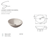 Fossil Natura Sun Countertop Sink 190 Glossy White