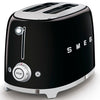 SMEG Tostadora 2x2 50`Style  TSF01BLEU Negro Brillo